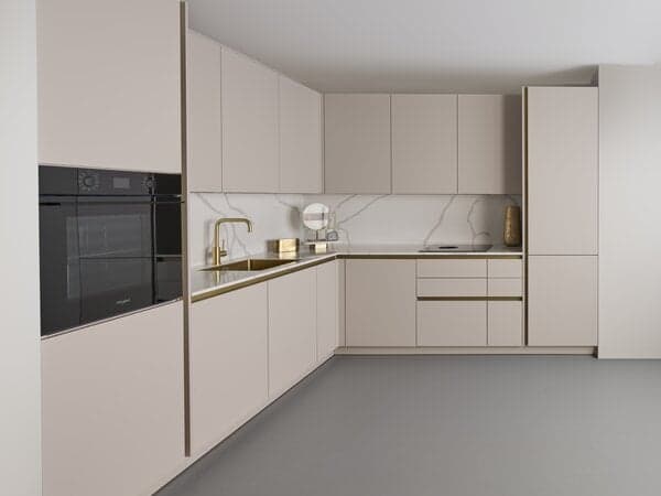Strakke design hoekkeuken